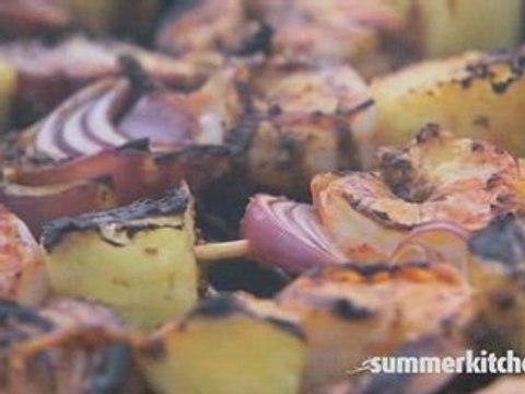 How to make Caribbean Grilled Shrimp and Pineapple Skewers