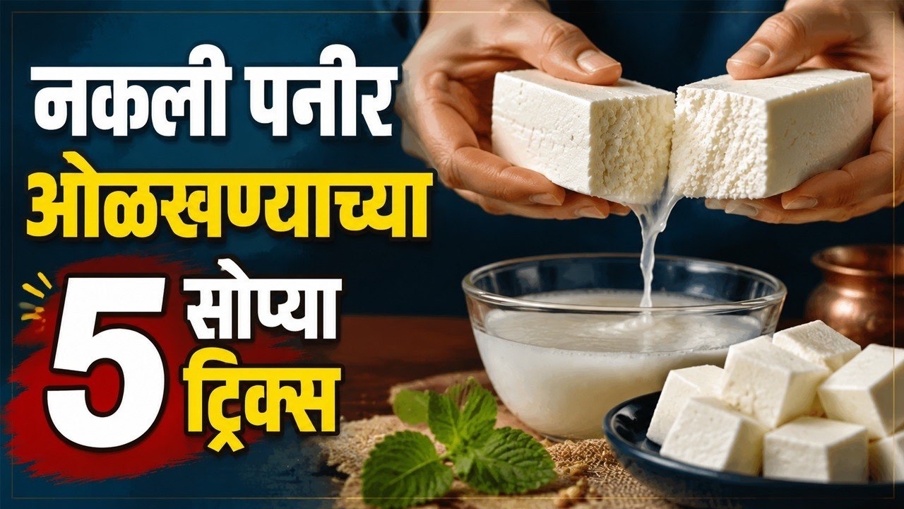 नकली पनीर कसं ओळखायचं? ५ सोप्या ट्रिक्स! | Analogue Paneer vs Real Paneer | Healthy Food Tips