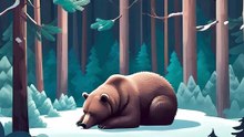 クマのケーキ切り