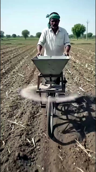 शेतकऱ्यांनी तयार केली खत पेरण्याची आधुनिक मशीन! 🚜🌱✨