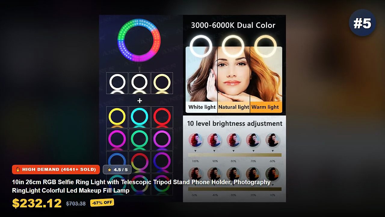 Best LED Ring Lights With Tripod For Content Creators on AliExpress | Review