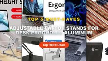 Cheap & Best Adjustable Laptop Stands For Desk Ergonomic Aluminum Unboxing & Review - Adjustable Laptop Stand, Ergonomic...