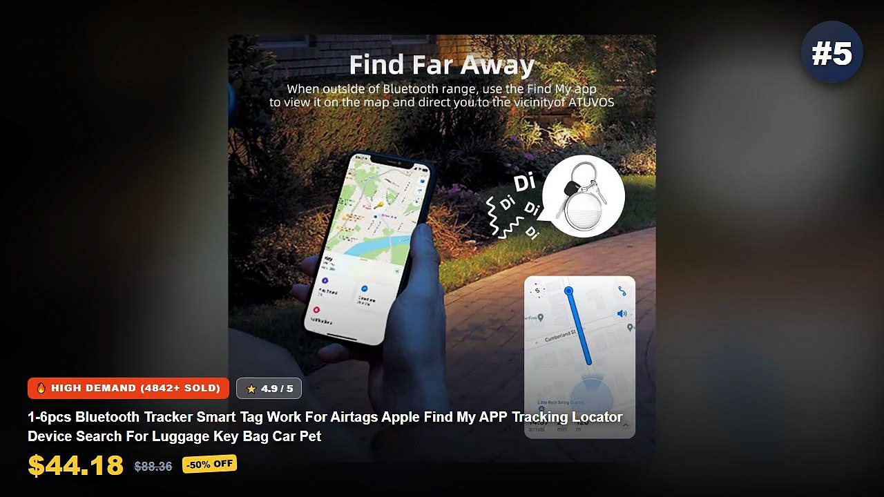 Smart Bluetooth Item Trackers For Keys And Wallet: Top 5 Best Sellers - Air Tag Bluetooth Tracker Smart Tags Works With ...
