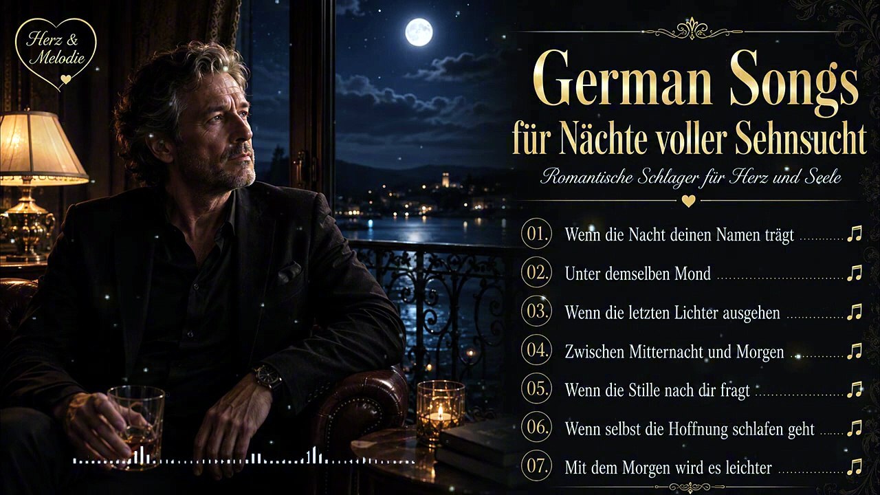German Songs für Nächte voller Sehnsucht | Romantische Schlager für Herz und Seele