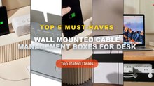 Ultimate Guide to the Best Wall Mounted Cable Management Boxes For Desk - Under Desk Cable Management Cable Tray Under D...