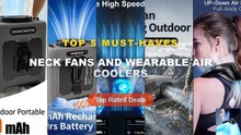 Neck Fans And Wearable Air Coolers: Top 5 Best Sellers - New Neck Air Conditioner Portable Neck Fan Rechargeable Semicon...
