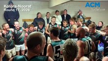 Football: Kolora-Noorat song, round 17, 2026
