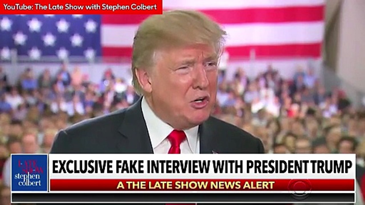 Colbert "Interviews" Trump About Weinstein, Ratings With Re-Cut Footage | THR News [Full Movie]