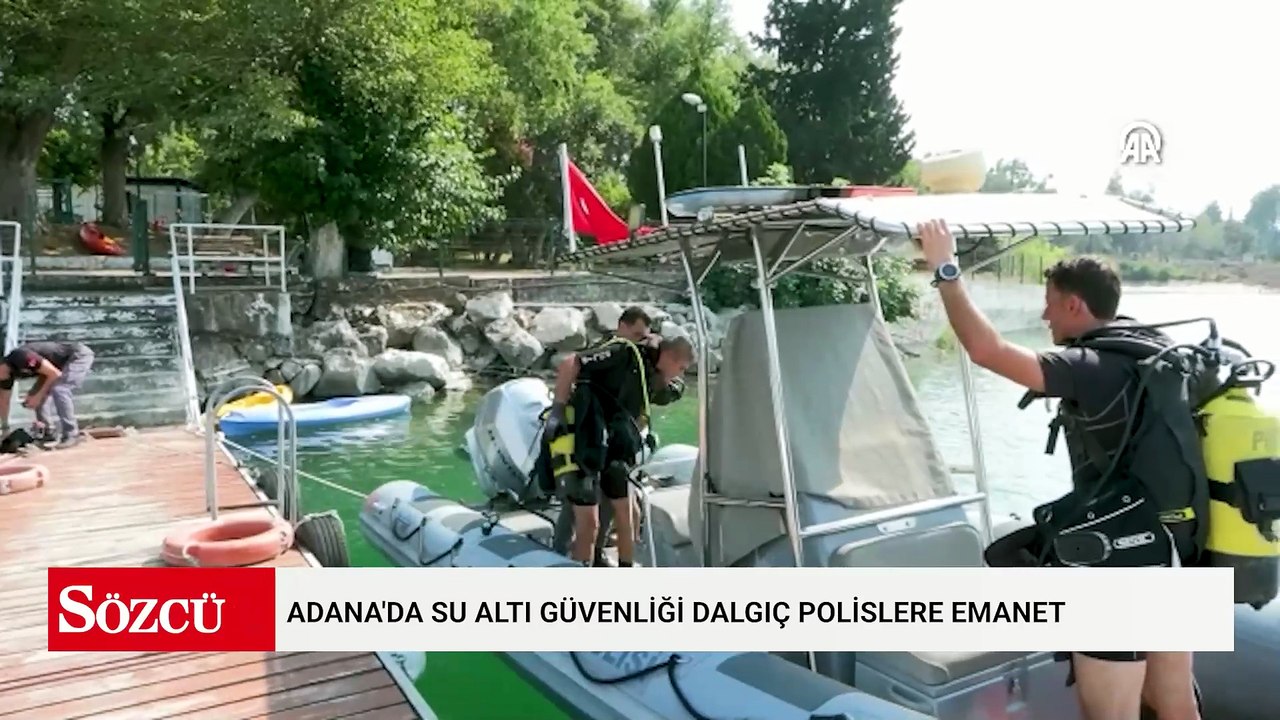 Adana'da su altı güvenliği dalgıç polislere emanet