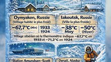 Voici les endroits les plus froids du monde