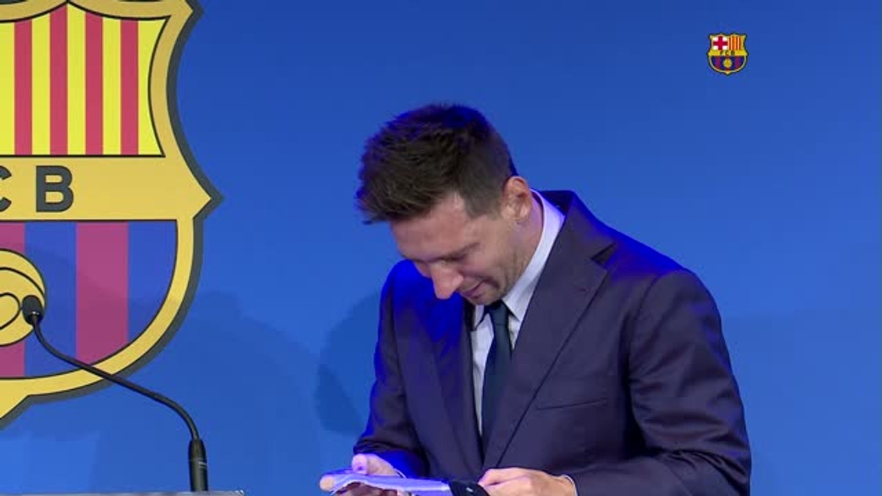 Lionel Messi's farewell speech at Barcelona - five years on