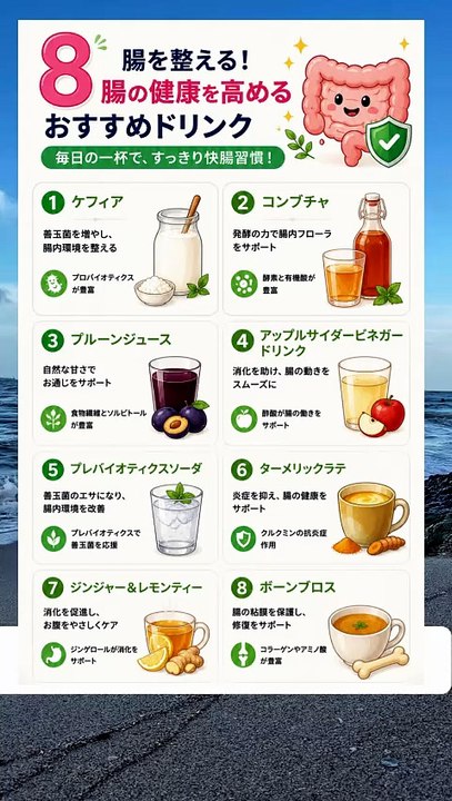 腸活】毎日飲んでスッキリ！腸の健康を高めるおすすめドリンク8選