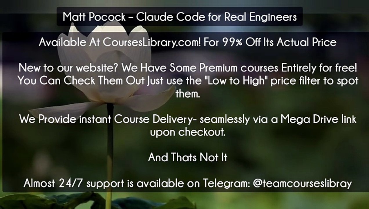 (Courseslibrary.com)Matt Pocock – Claude Code for Real Engineers