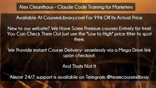 (Courseslibrary.com)Alex Cleanthous – Claude Code Training for Marketers