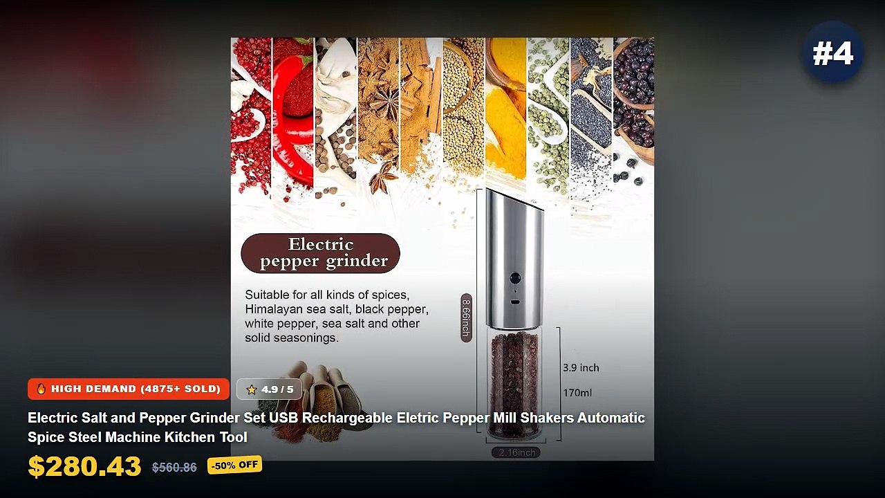 Don't Buy Electric Spice Grinders Rechargeable...