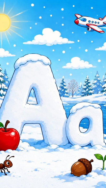 Lerne den Buchstaben A ️ Englisches Alphabet für Kinder - North Dakota Fairytales