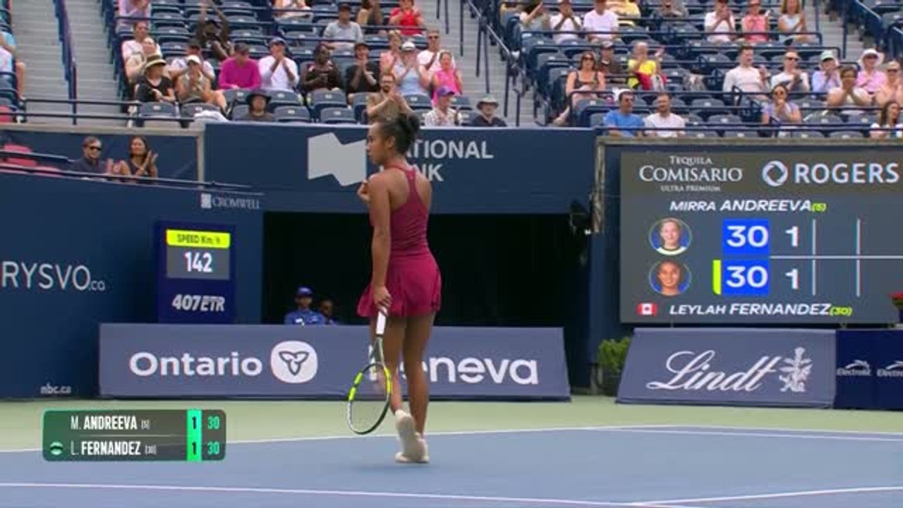 Toronto - Fernandez crée la sensation