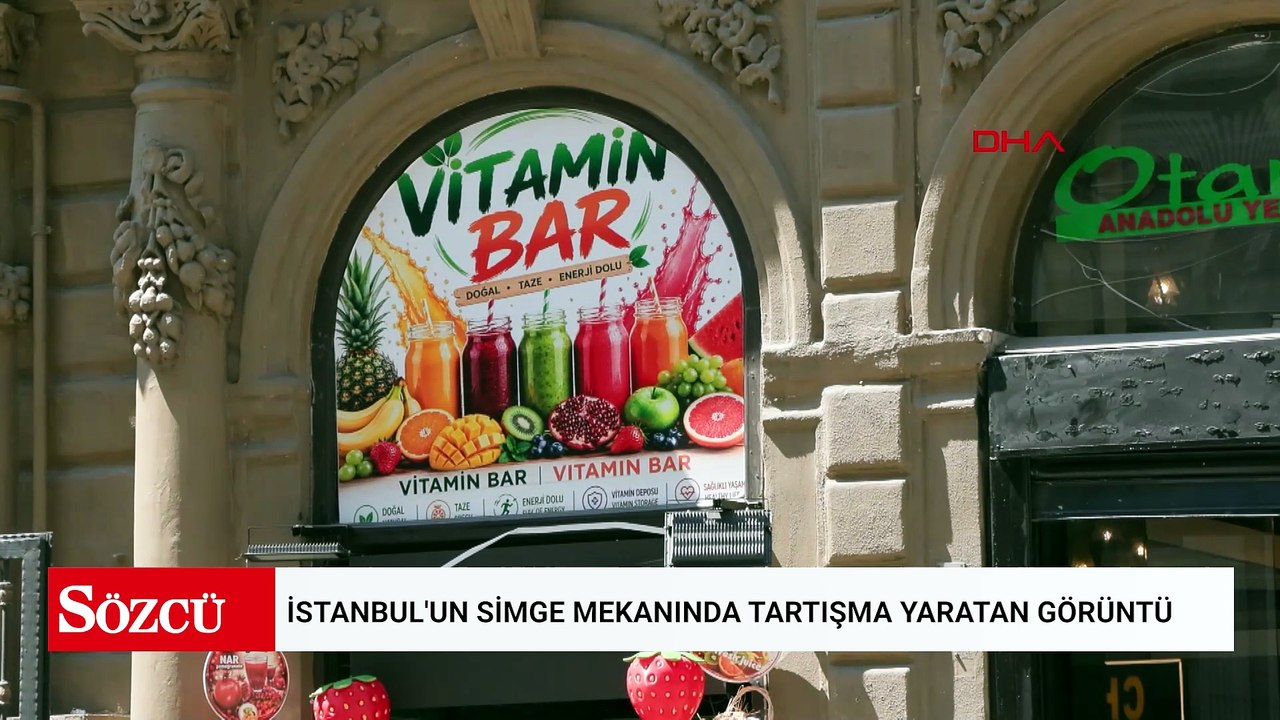 İstanbul'un simge mekanında tartışma yaratan görüntü