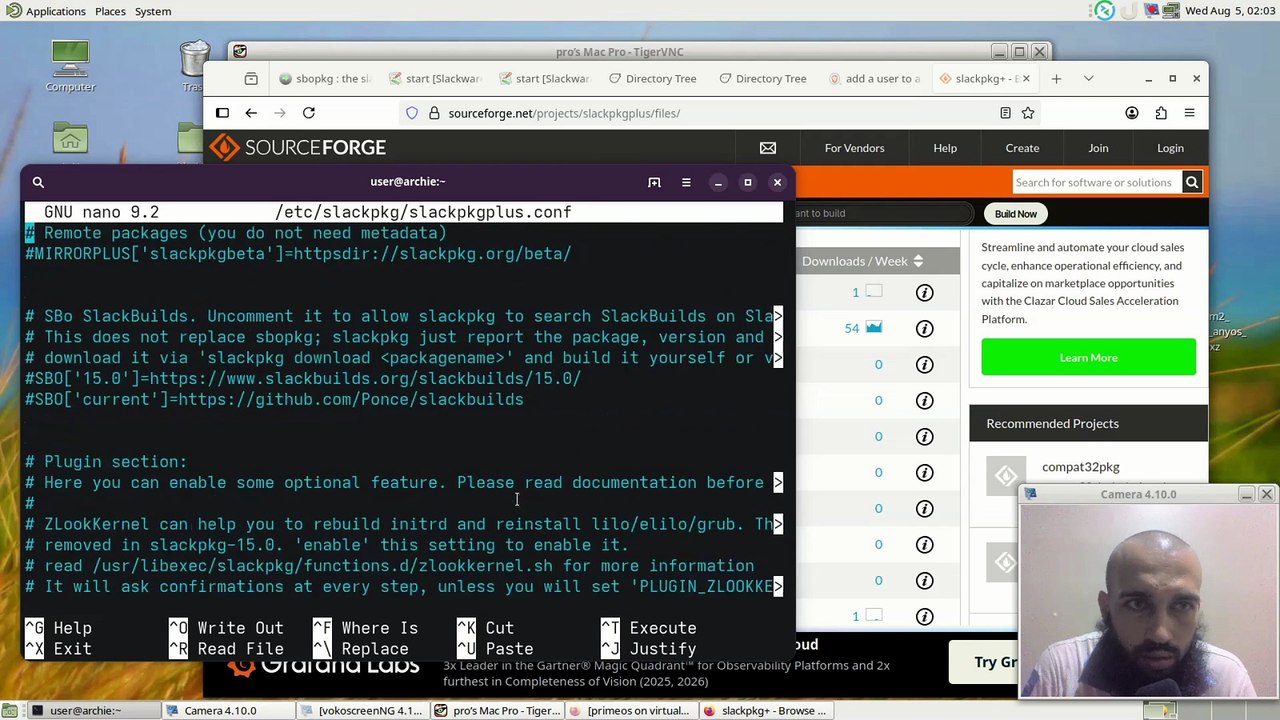 How to set up slackpkg+ and use it to install gnome