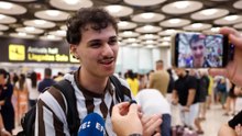 Los primeros pasajeros italianos llegan a Barajas tras el control fronterizo establecido también por España