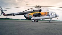 Mi-8MTV-1 erhält Sonderlackierung zu Ehren eines Pioniers der Ölförderung in Sibirien