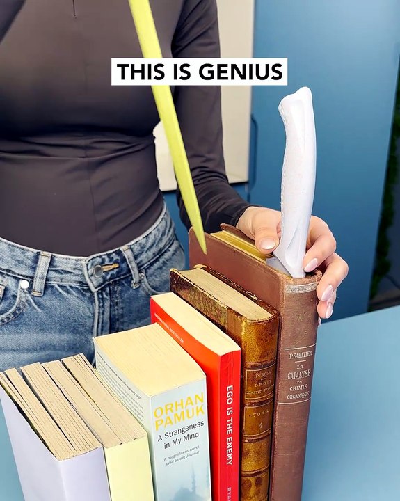 When kitchen tools meet bookshelf goals