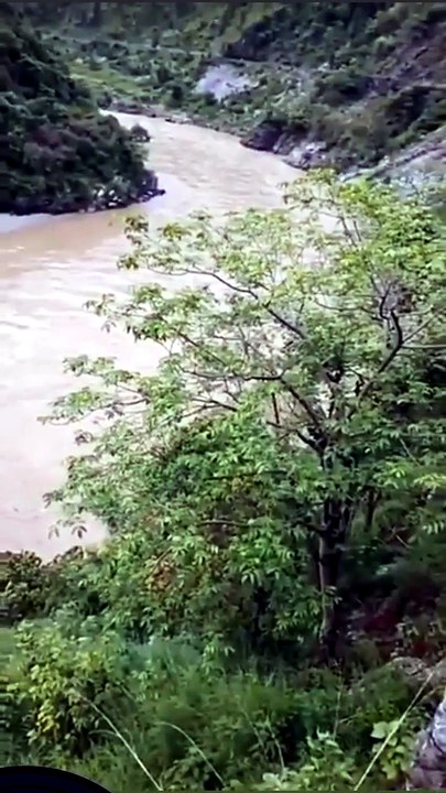 Flood area in uttrakhand india