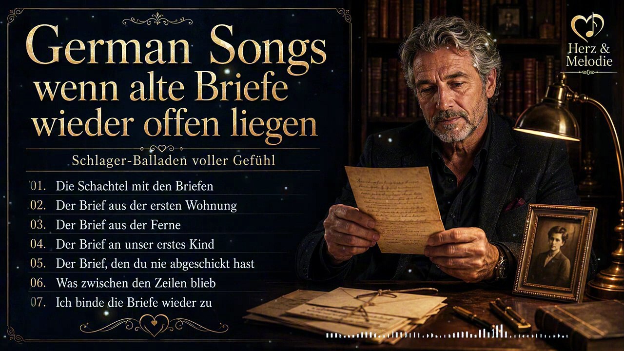 German Songs wenn alte Briefe wieder offen liegen | Schlager-Balladen voller Gefühl
