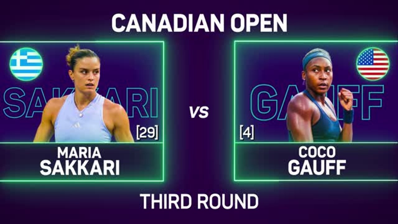 Gauff ousts Sakkari to reach Toronto last-16