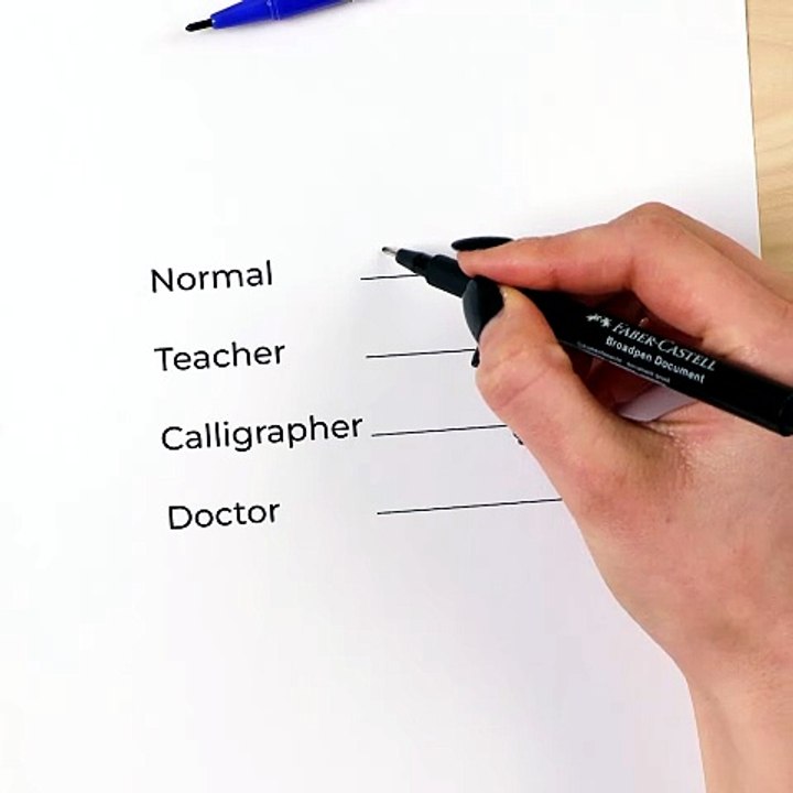 Handwriting styles from teachers to doctors ✍️