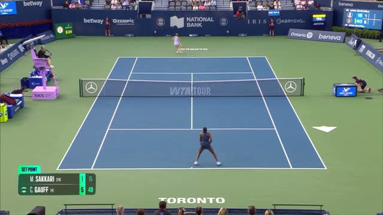 Toronto - Gauff poursuit sa route