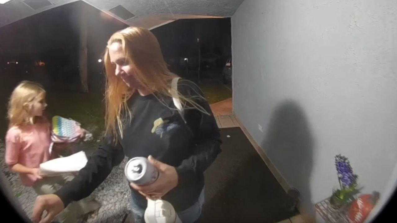 Ring Camera Catches A Child’s Sudden Detour At The Door