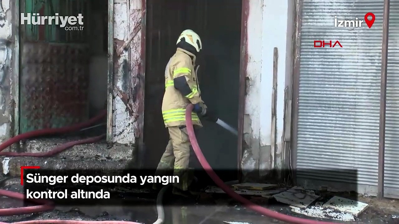 Sünger deposunda yangın kontrol altında