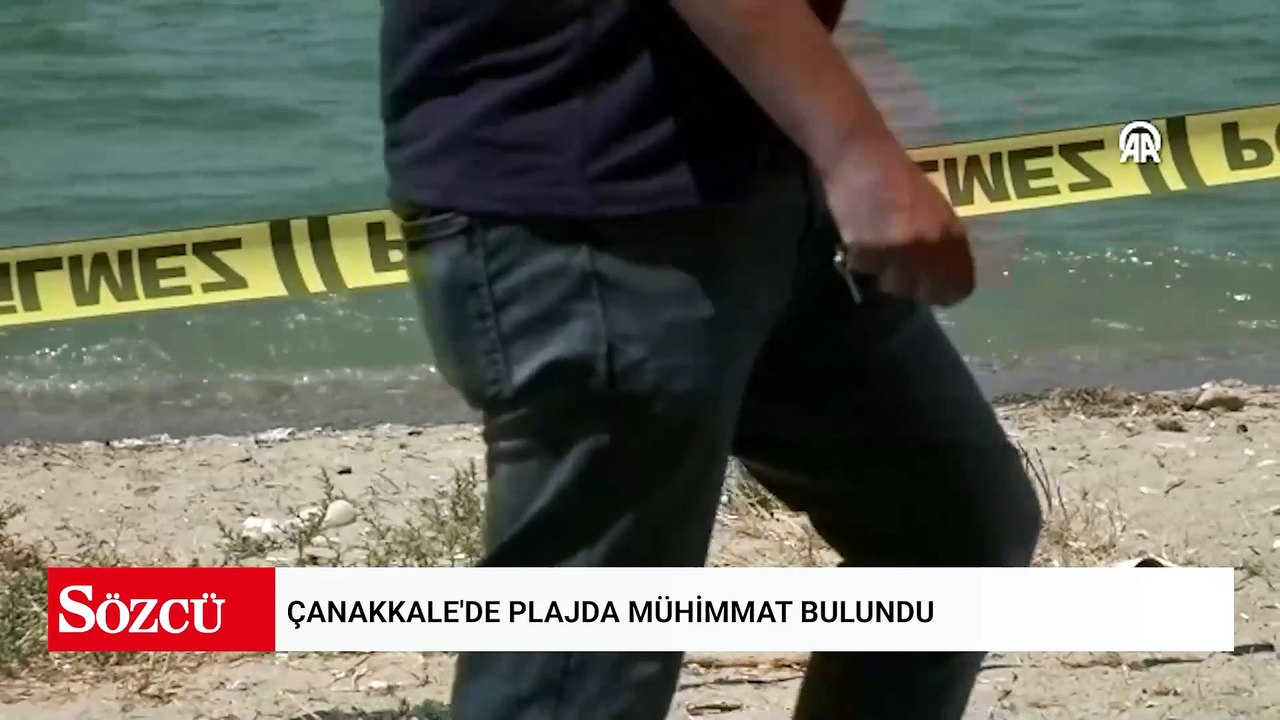 Çanakkale plajında tarihi mühimmat paniği