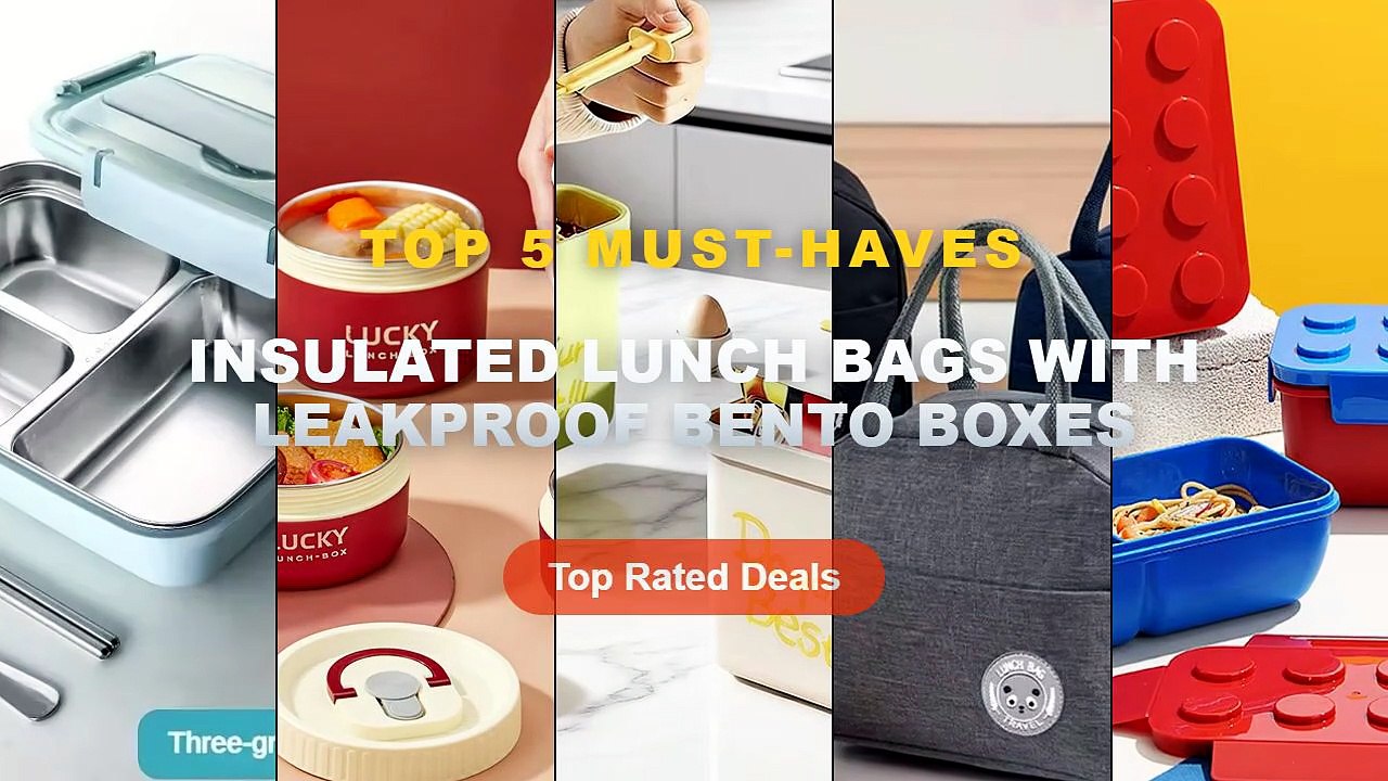 Why Everyone Is Buying Insulated Lunch Bags With Leakproof Bento Boxes ...