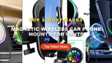 Cheap & Best Magnetic Wireless Car Phone Mounts For Vents Unboxing & Review - 25W Qi2 Magnetic Car Phone Charger Holder ...