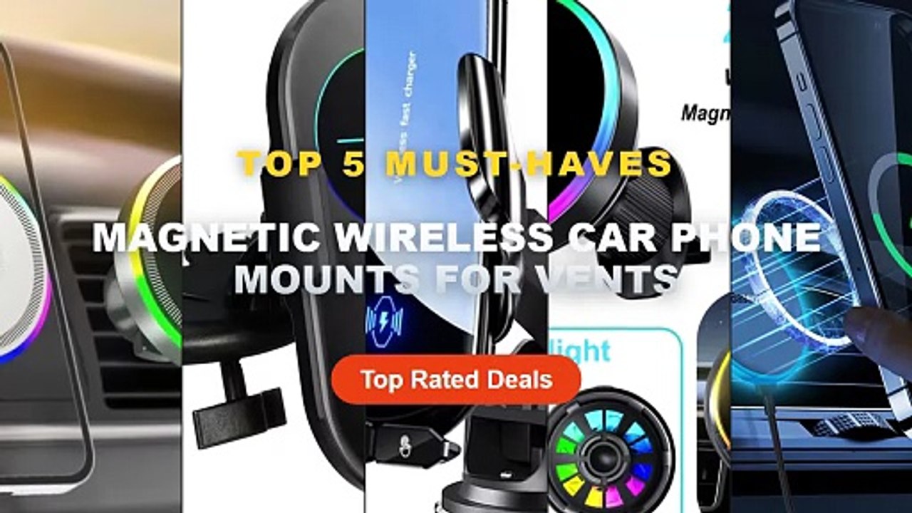 Cheap & Best Magnetic Wireless Car Phone Mounts For Vents Unboxing & Review - 25W Qi2 Magnetic Car Phone Charger Holder ...