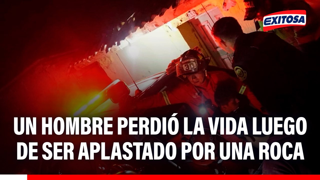 Un hombre perdió la vida luego de ser aplastado por una roca