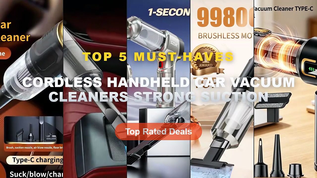 Don't Buy Cordless Handheld Car Vacuum Cleaners Strong Suction Before Watching This! - Mini Car Vacuum Cleaner Strong Sc...