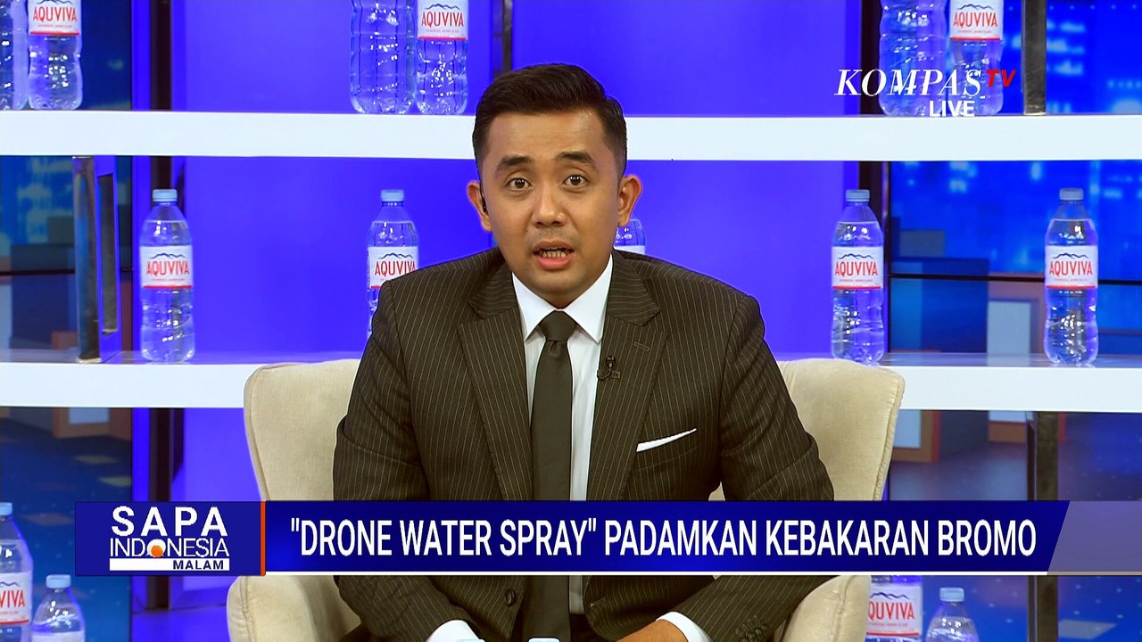 Drone Water Spray dan Heli 'Water Bombing' Dikerahkan Padamkan Kebakaran di Bromo | SAPA MALAM