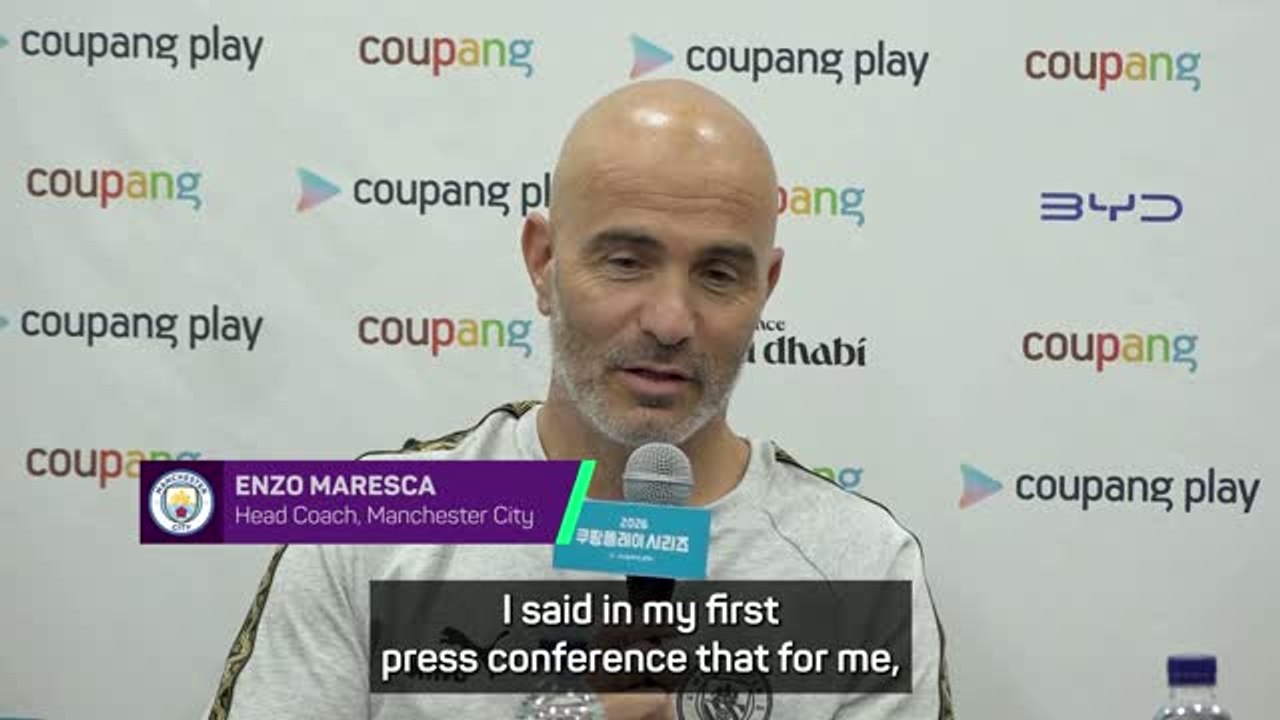 Maresca feeling 'no pressure' following in Guardiola's footsteps
