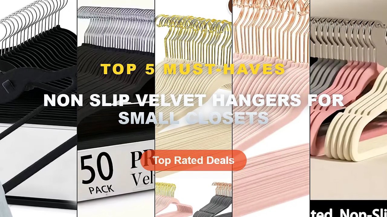 Best Non Slip Velvet Hangers For Small Closets on AliExpress | Review - 10Pcs Flocked Hanger Home Non slip Velvet Hanger...