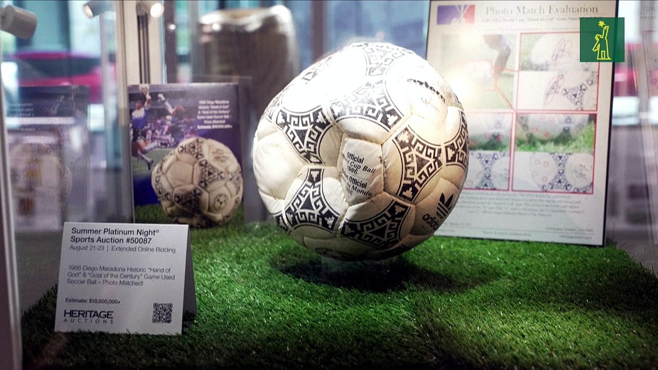 El balón de la Mano de Dios de Maradona se subastará en EE. UU.