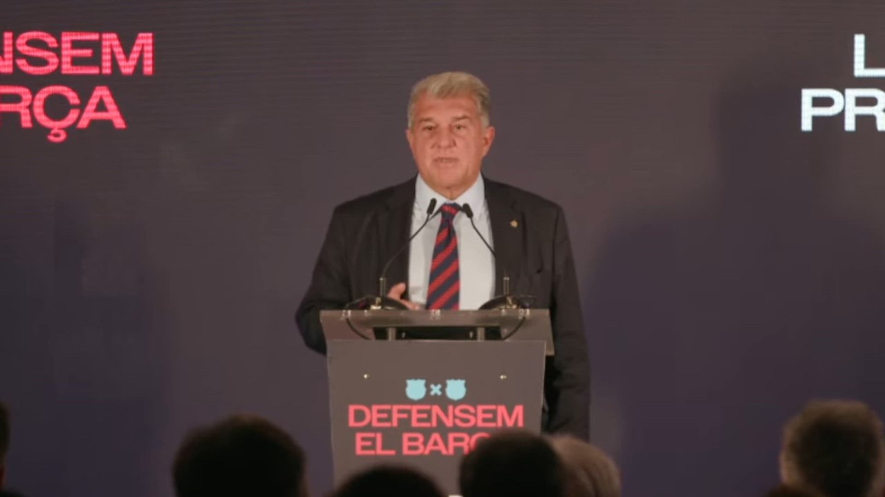 Roda de premsa completa de Joan Laporta: presentació de la candidatura a la presidència del FC Barcelona