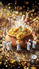 Tiny Chefs Cook a Giant Biryani Feast! 🍛👨‍🍳 | Miniature 3D Animation #Shorts