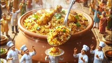 Tiny Chefs Cook a Giant Biryani Feast! 🍛👨‍🍳 | Miniature 3D Animation #Shorts