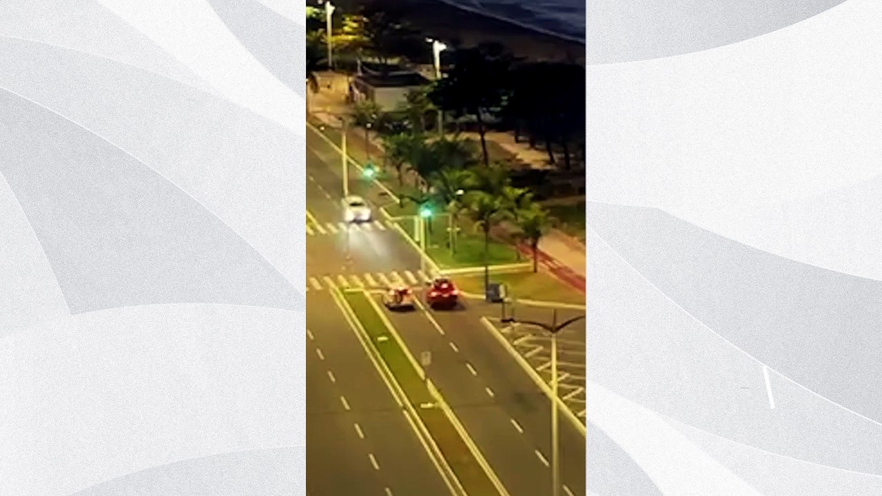 Transmissão ao vivo flagra acidente em Vila Velha