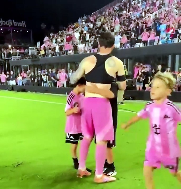 Las imágenes de la última aparición publica de Jorge Messi junto a su hijo Lionel Messi