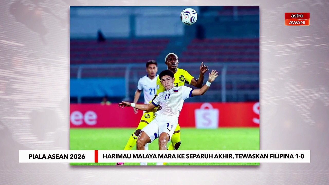 Harimau Malaya mara ke separuh akhir, tewaskan Filipina 1-0