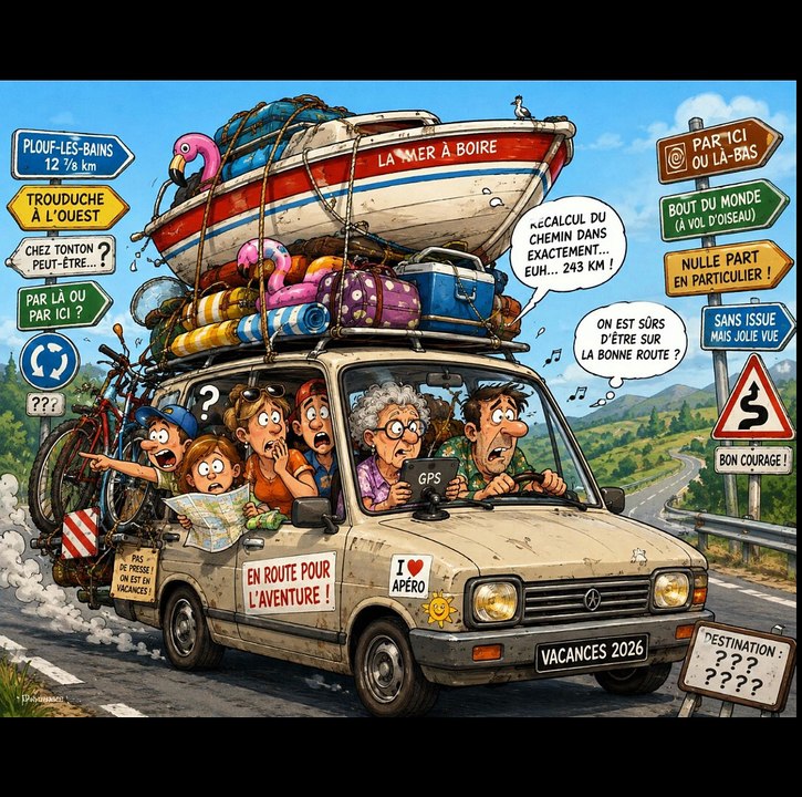 La route des vacances - Chanson de départ en vacances